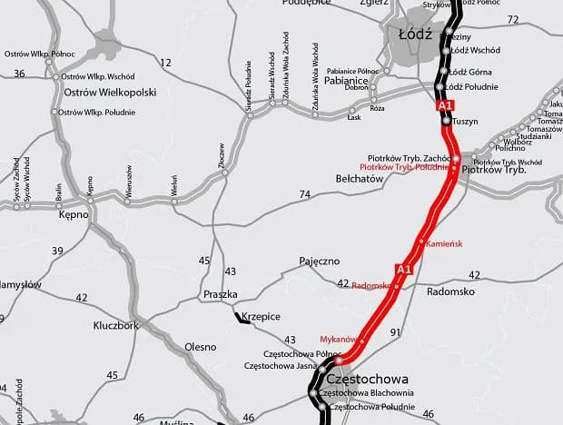 Autostrada A1 Piotrków Częstochowa - Kiedy otwarcie i co warto wiedzieć Autostrada A1 Piotrków Częstochowa - Kiedy otwarcie i co warto wiedzieć